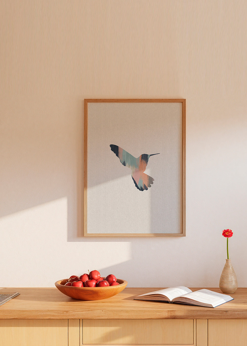 Pastel hummingbird I