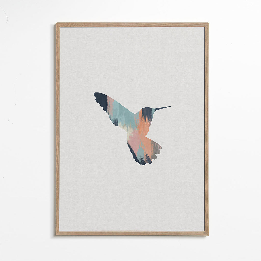 Pastel hummingbird I