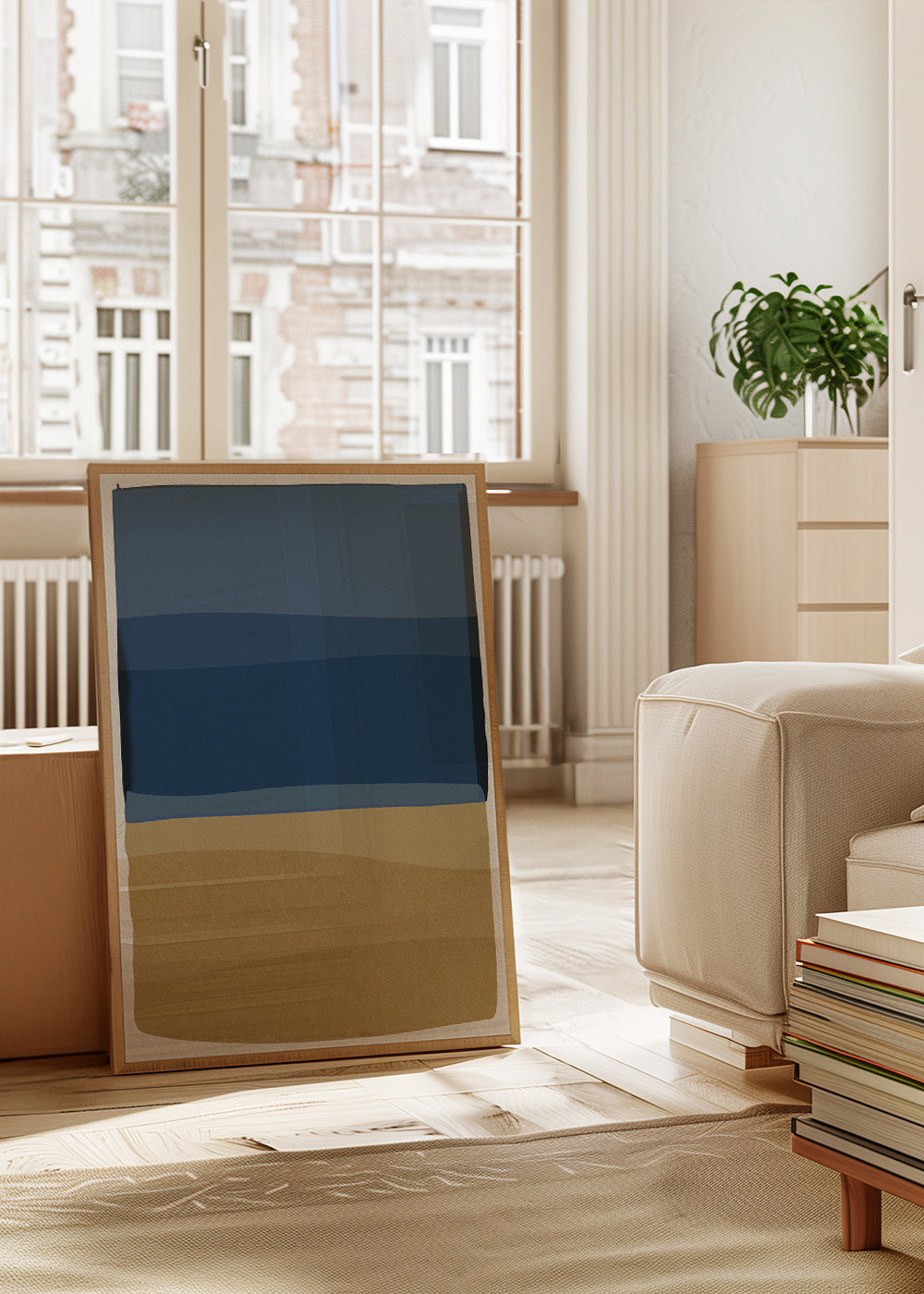 Modern Blue and Yellow