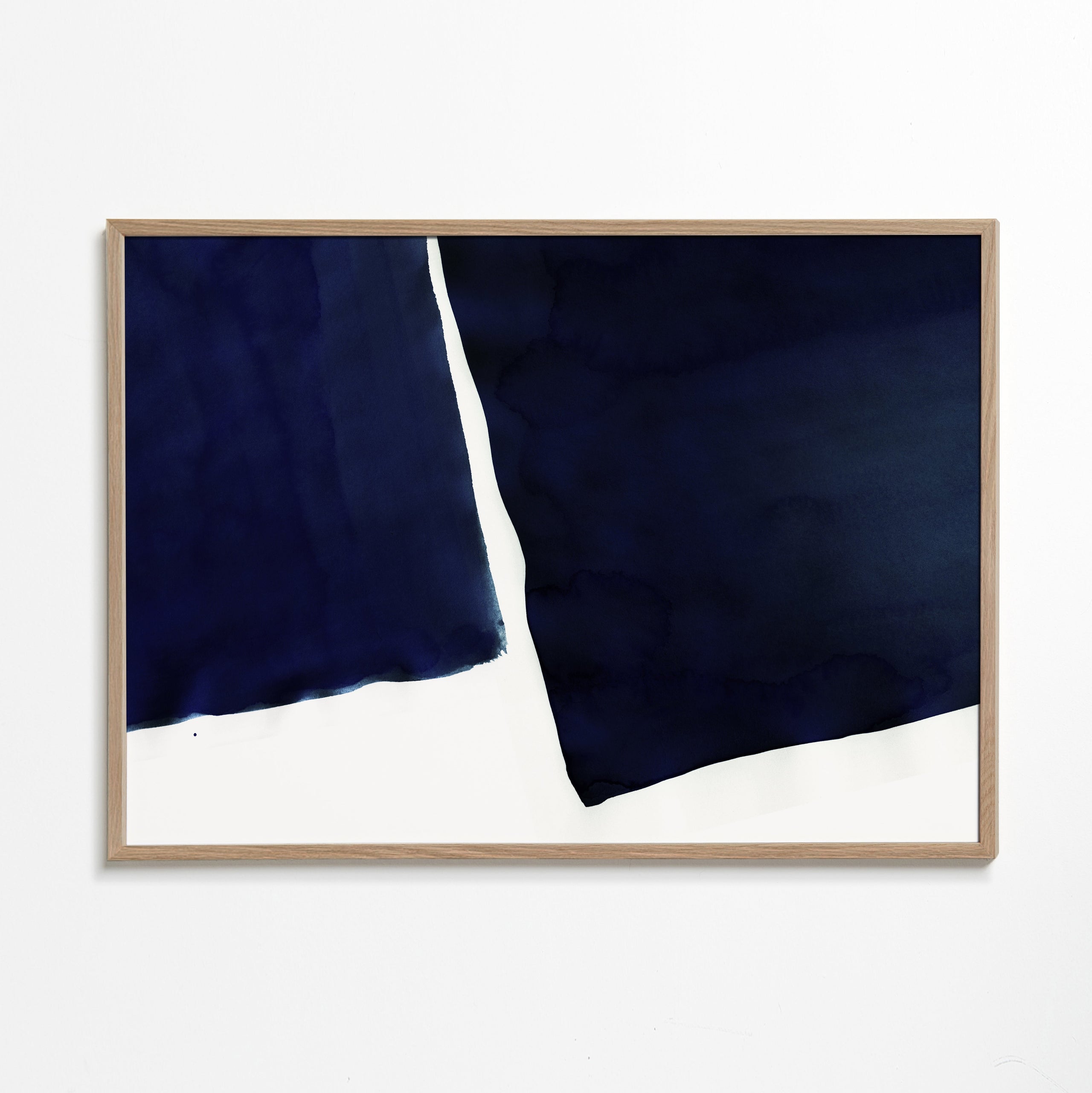 Minimal navy blue abstract 01