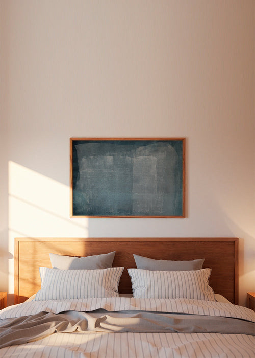 Minimal Abstract Blue Colorfield Painting 05