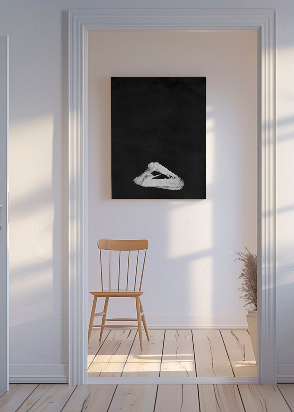 Minimal Landscape Black and White 02