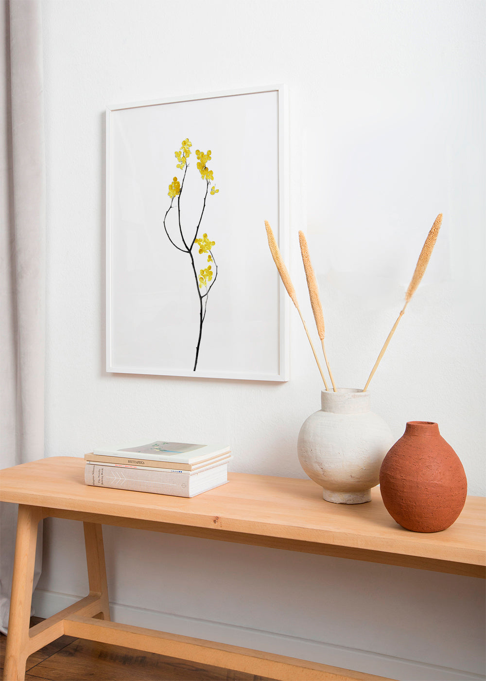 Flower Minimal Black and Gold 09