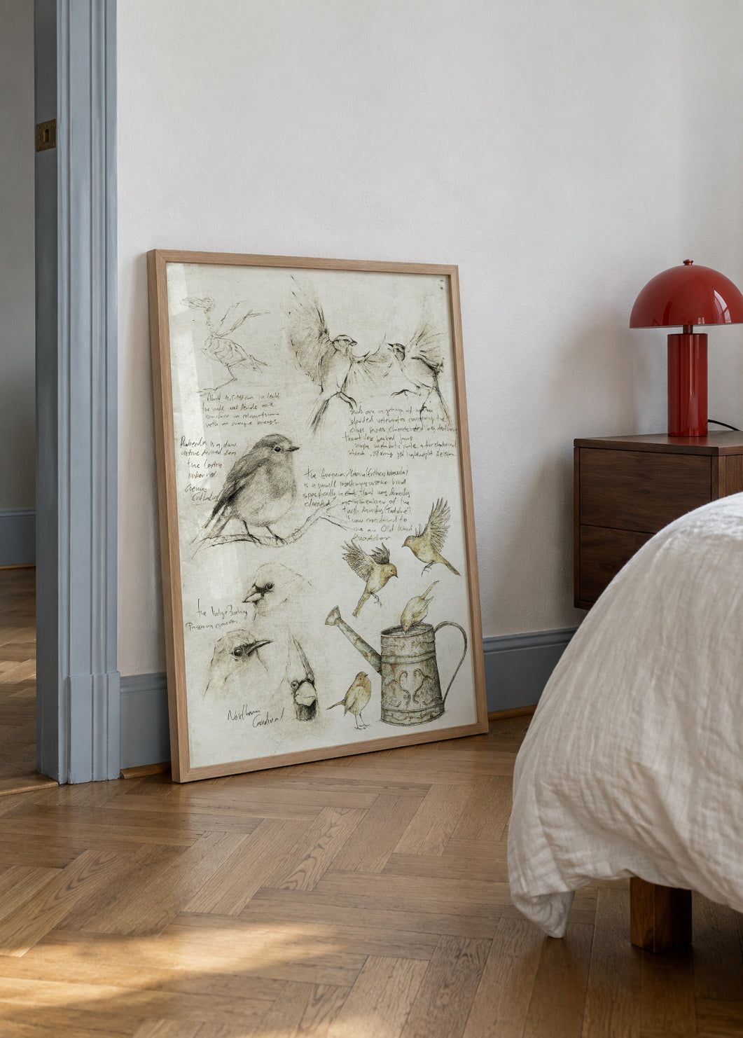 Birds - Framed poster in an interior