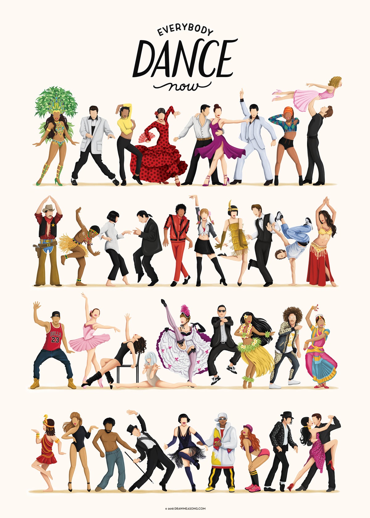Everybody Dance Now - Unframed art print