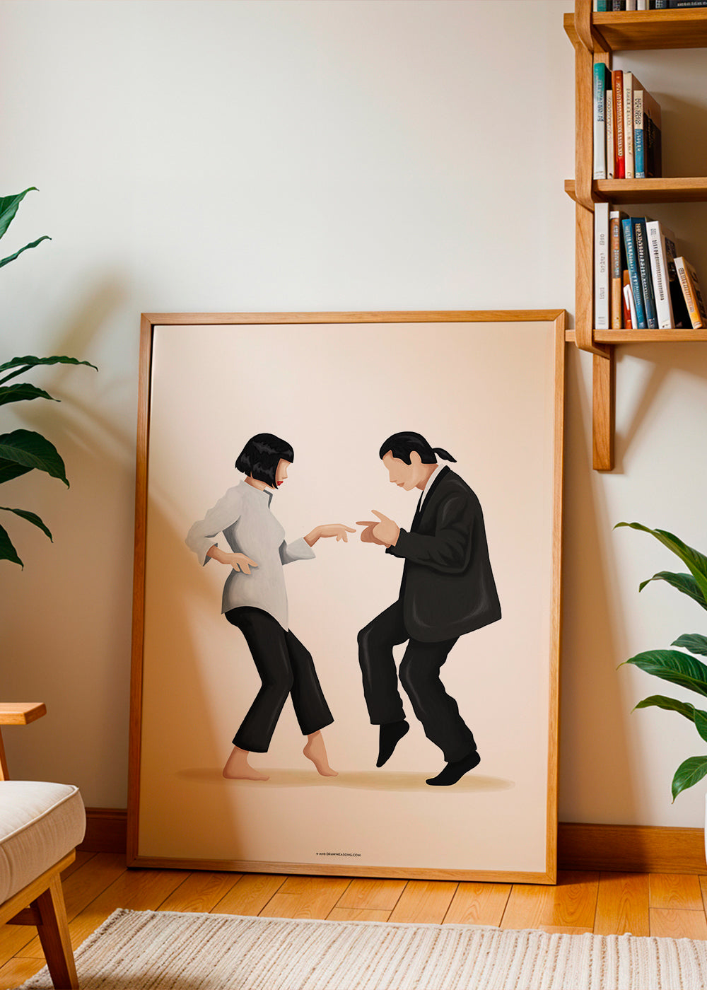 Pulp Fiction Filmkunst-Poster – Matt, 300 G/m², Digitaldruck, Ohne Rand, Für Rahmen, Verschiedene Größen