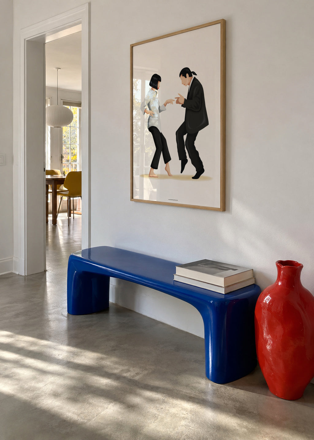 Pulp Fiction dance - Framed poster in an interior