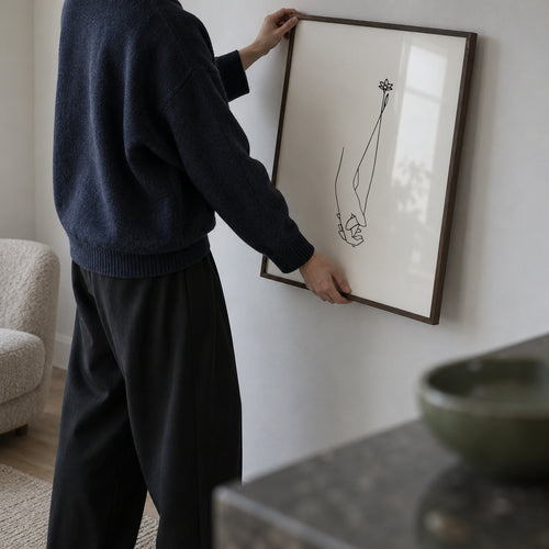 Always together - Framed poster in an interior