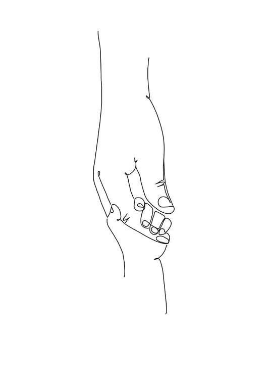 Line Art Babyhand