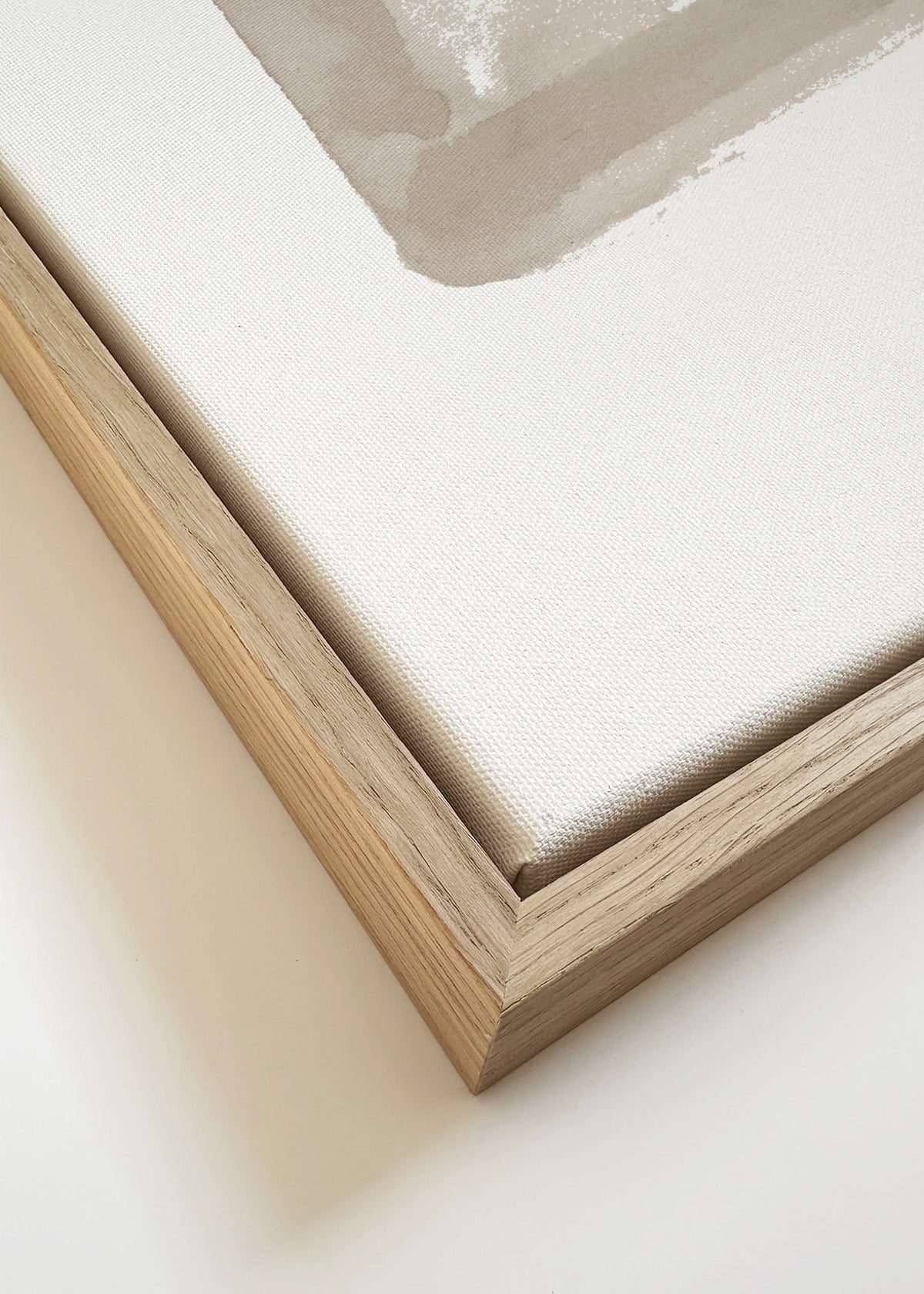 Abstract Leaf - Framed canvas detail