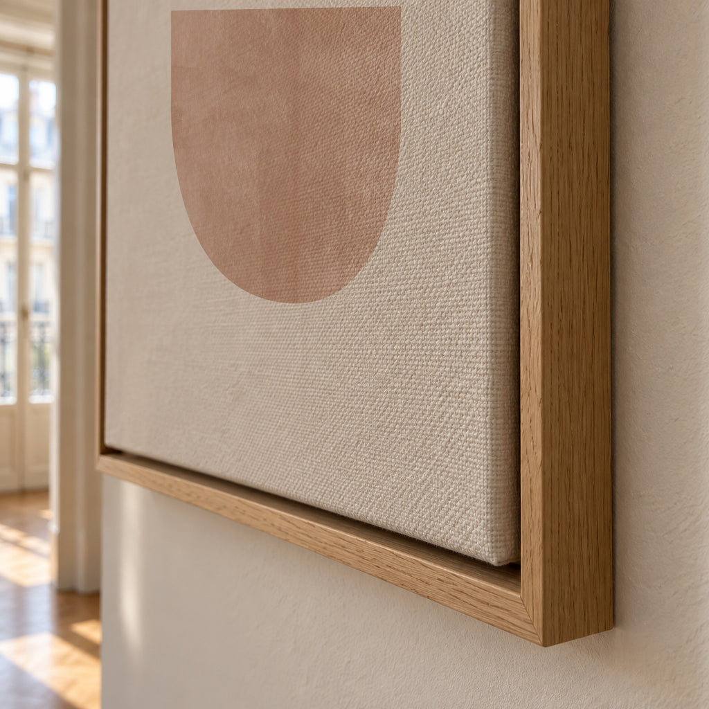 Geometric No 05 - Framed canvas detail