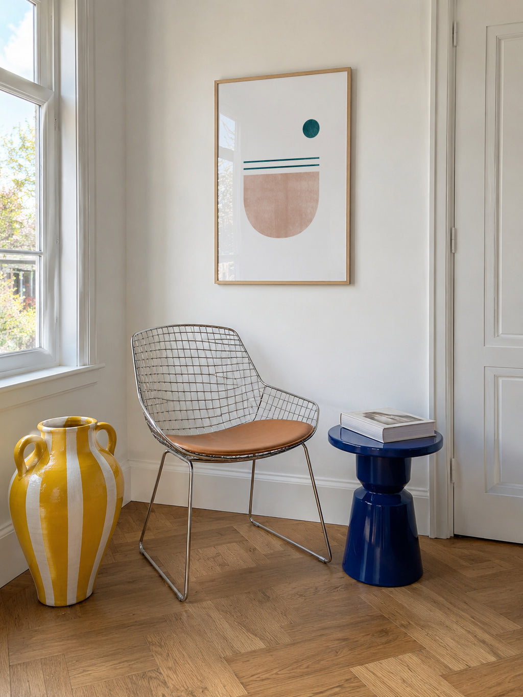 Geometric No 05 - Framed poster in an interior