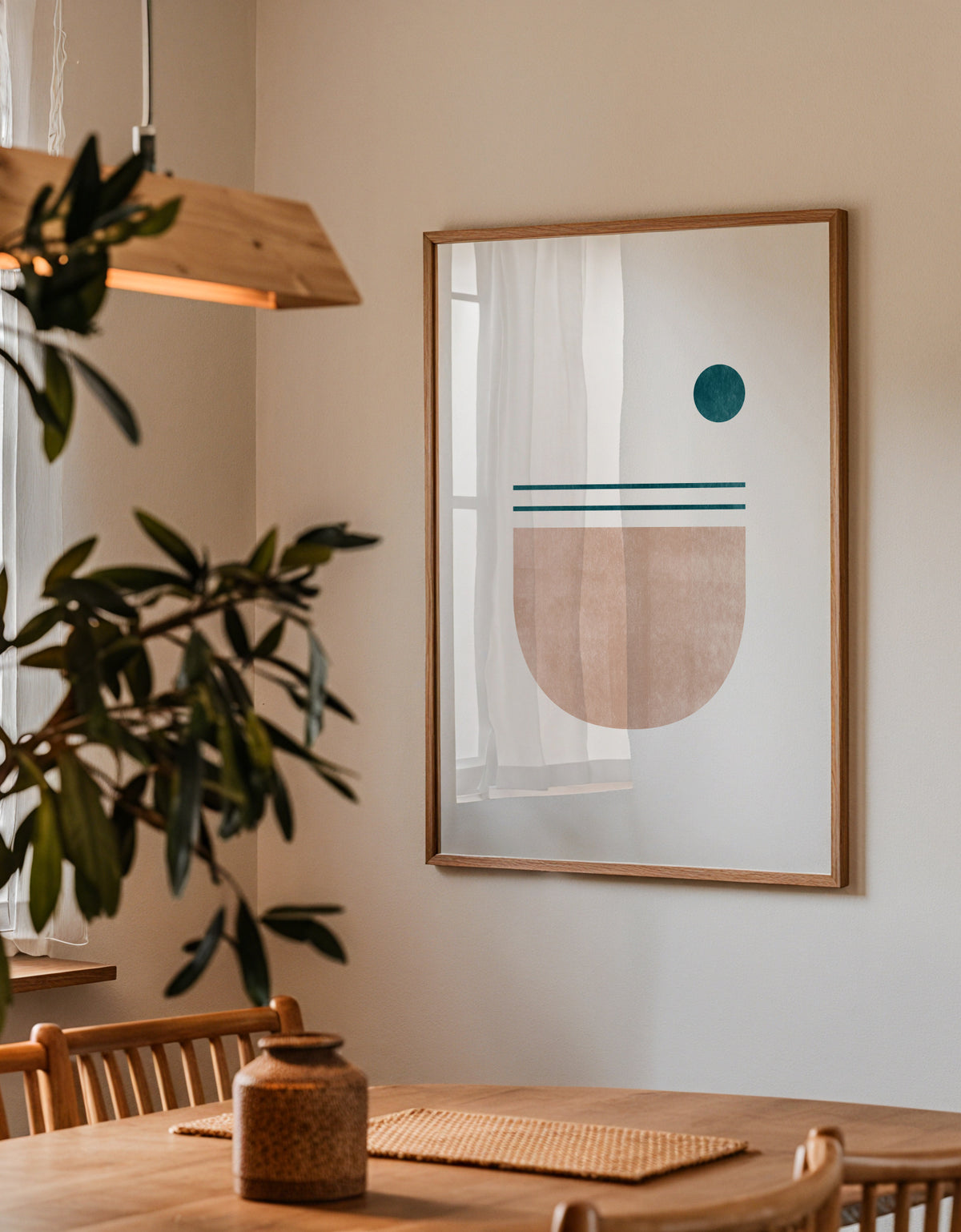 Geometric No 05 - Framed poster detail