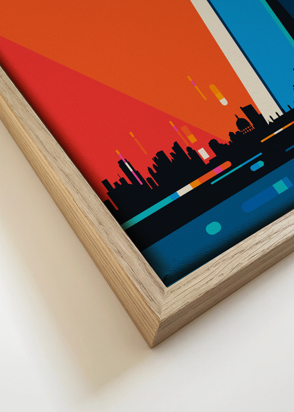London 12 - Framed canvas detail