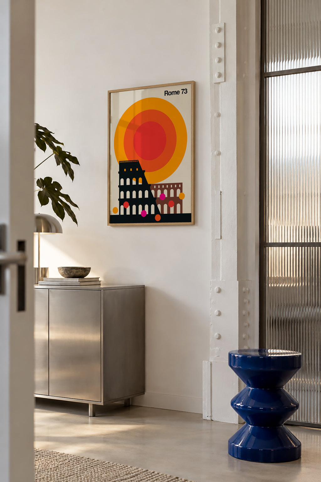 Rome 73 - Framed poster in an interior