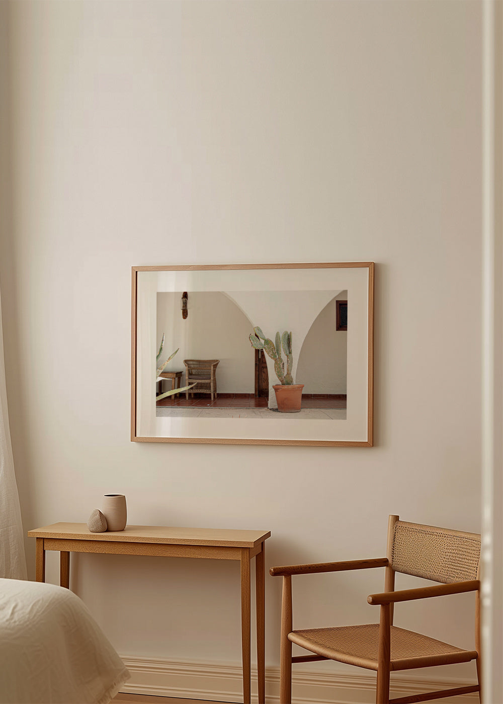 Ibiza IX - Framed poster in an interior