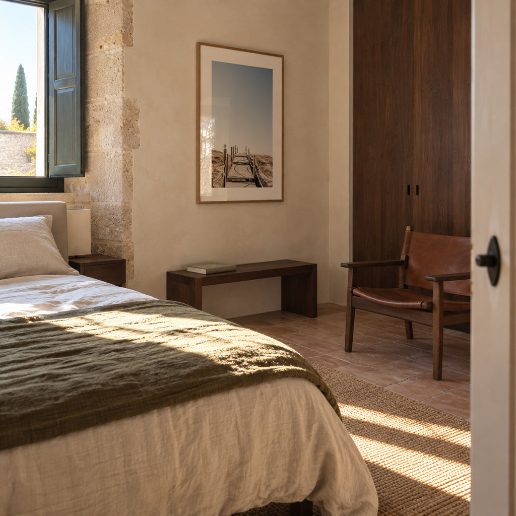 Formentera VII - Framed poster in an interior