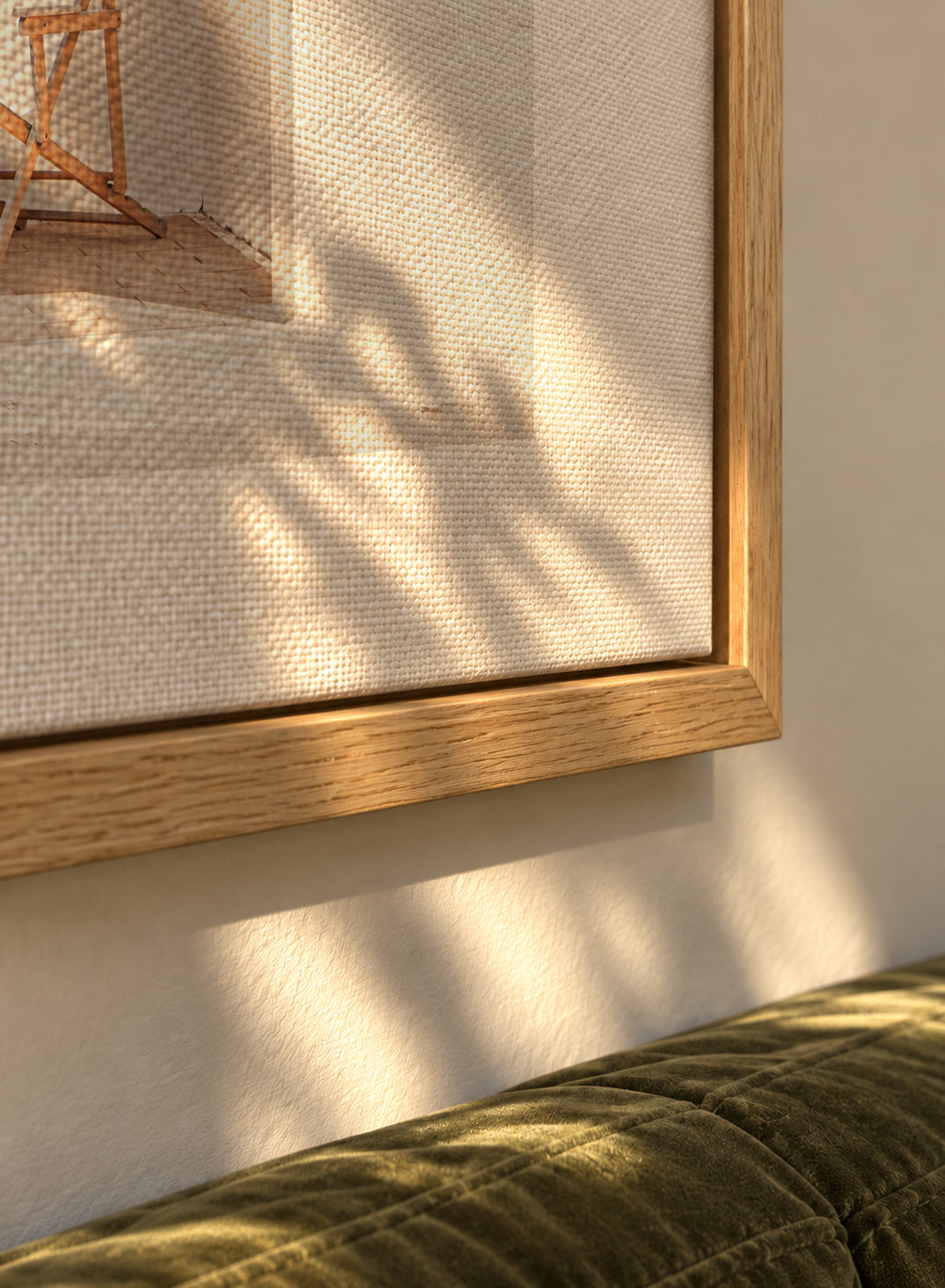 Formentera XI - Framed canvas detail