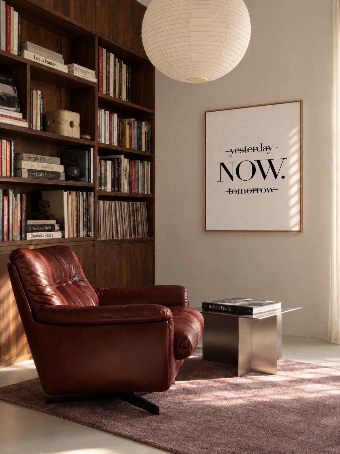 Now - Framed canvas in an interior