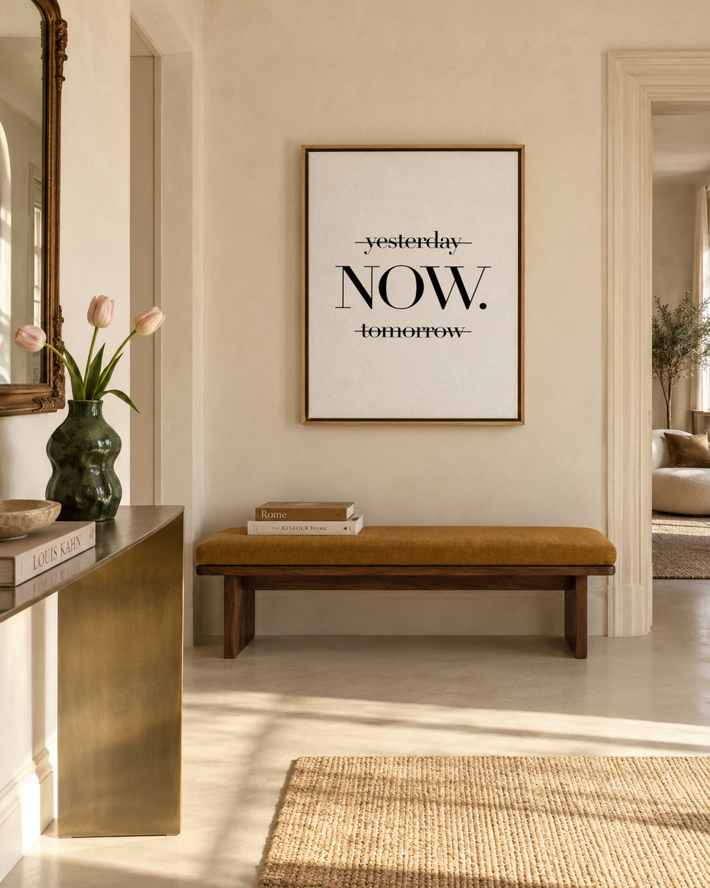 Now - Framed canvas in an interior
