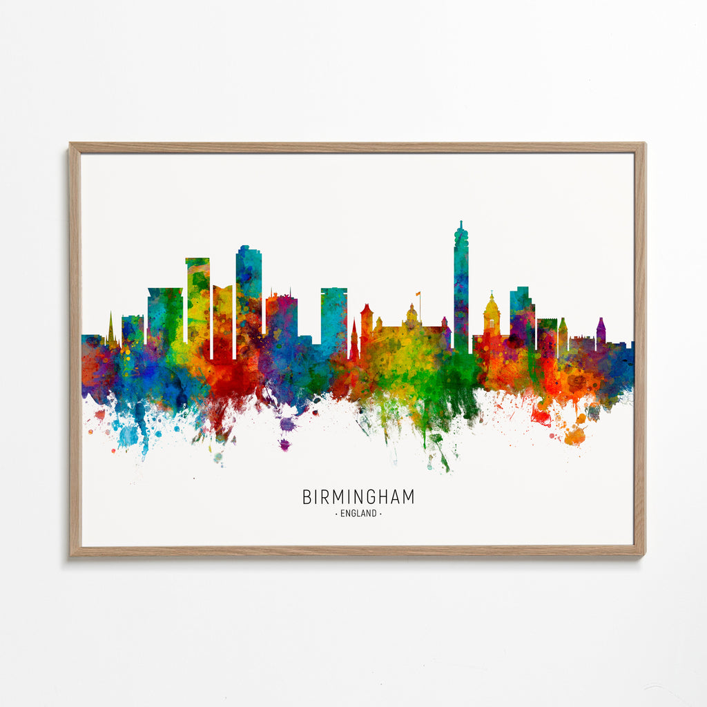 Birmingham Skyline multicolor