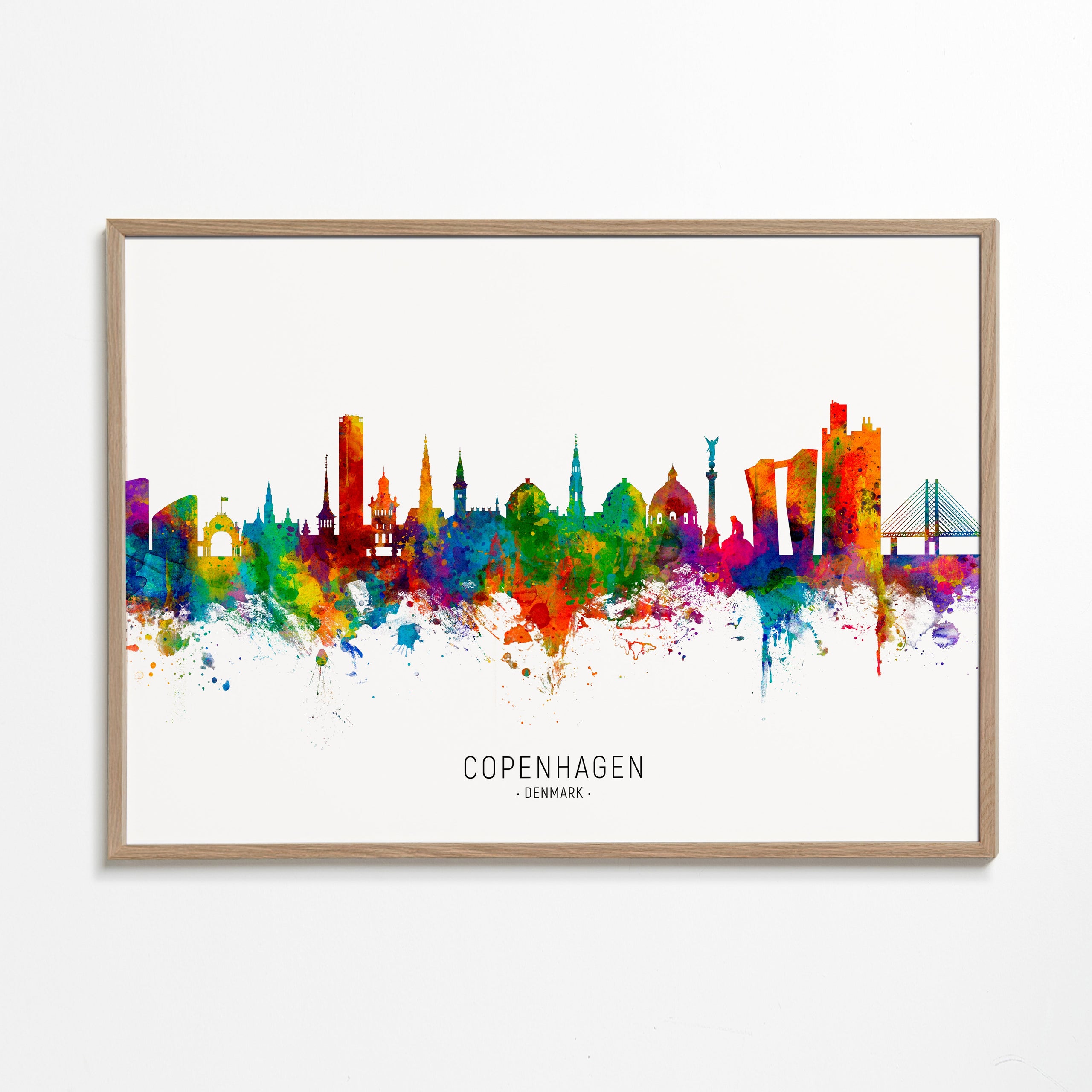 Copenhagen Skyline multicolor