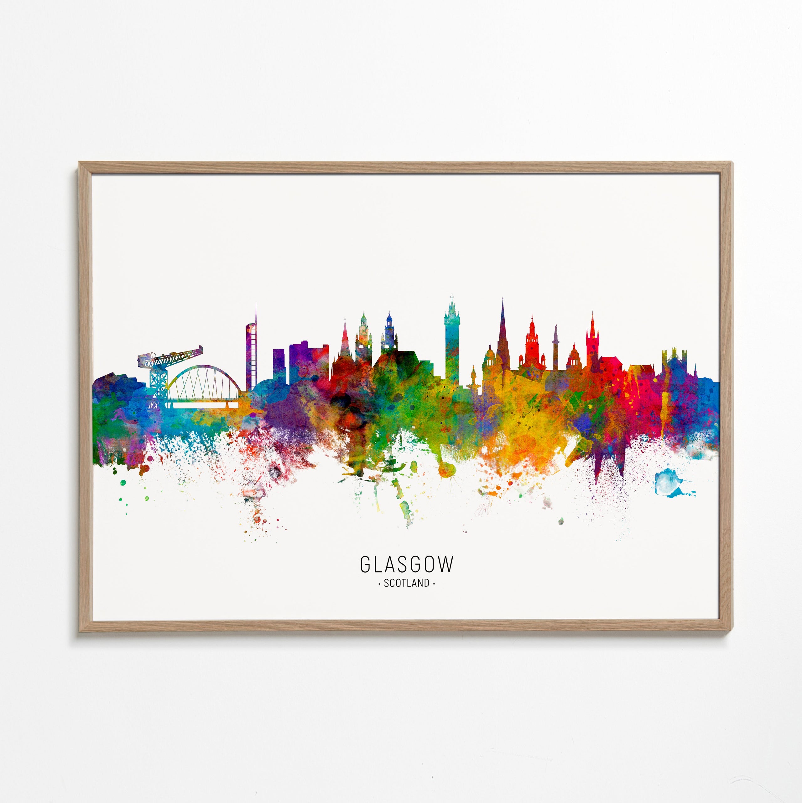 Glasgow Skyline multicolor