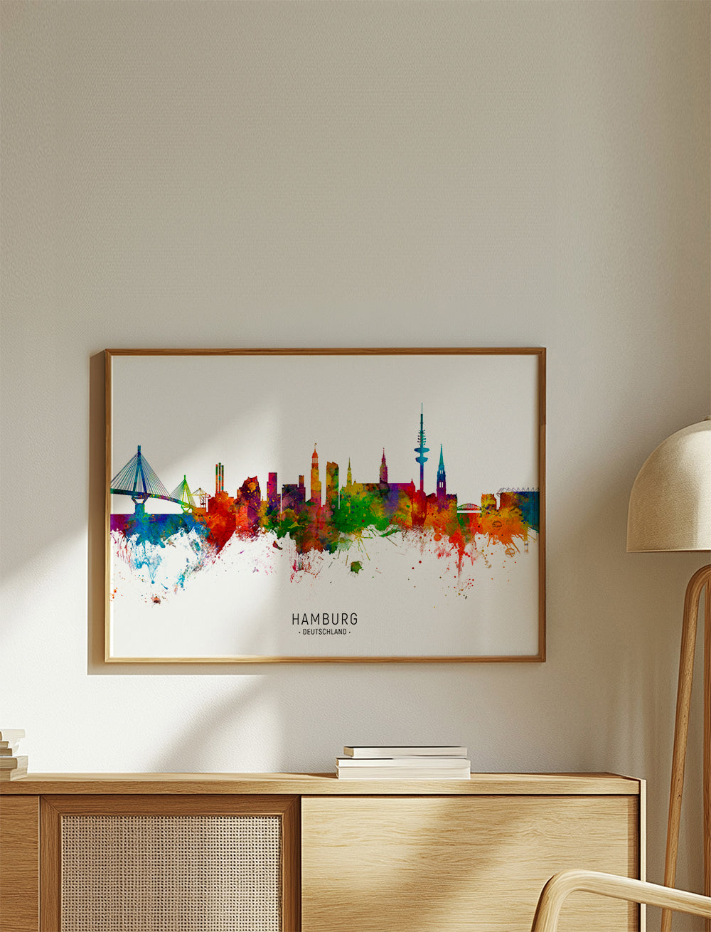 Hamburg Skyline multicolor