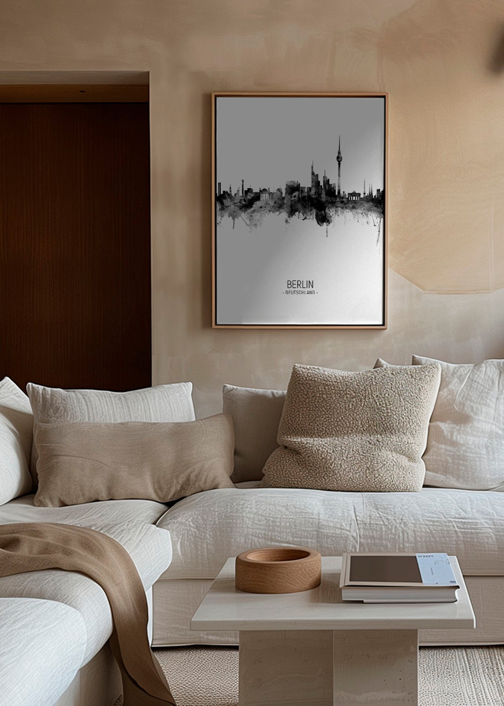 Berlin Skyline en blanco y negro