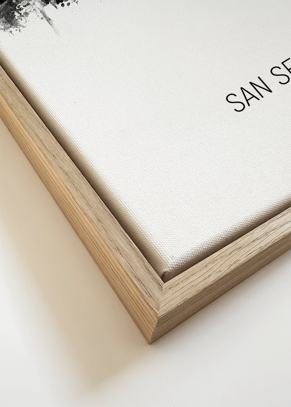 San Sebastián Skyline en blanco y negro