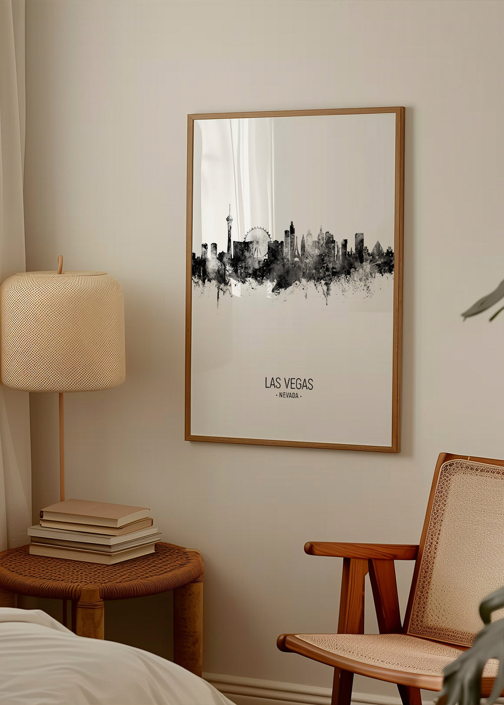 Las Vegas Skyline en blanco y negro