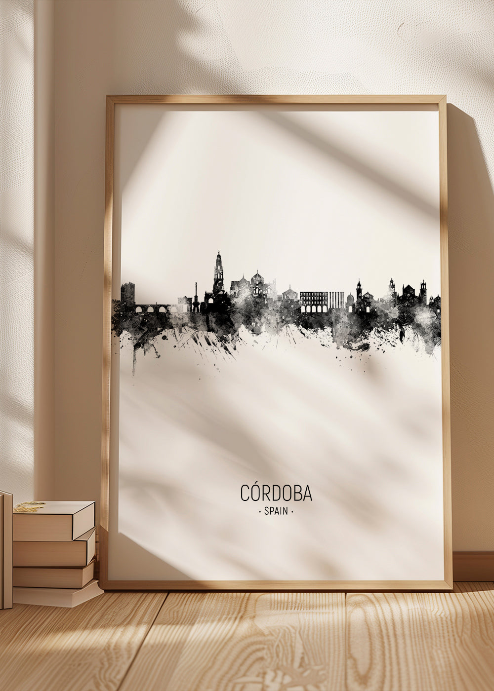 Córdoba Skyline en blanco y negro