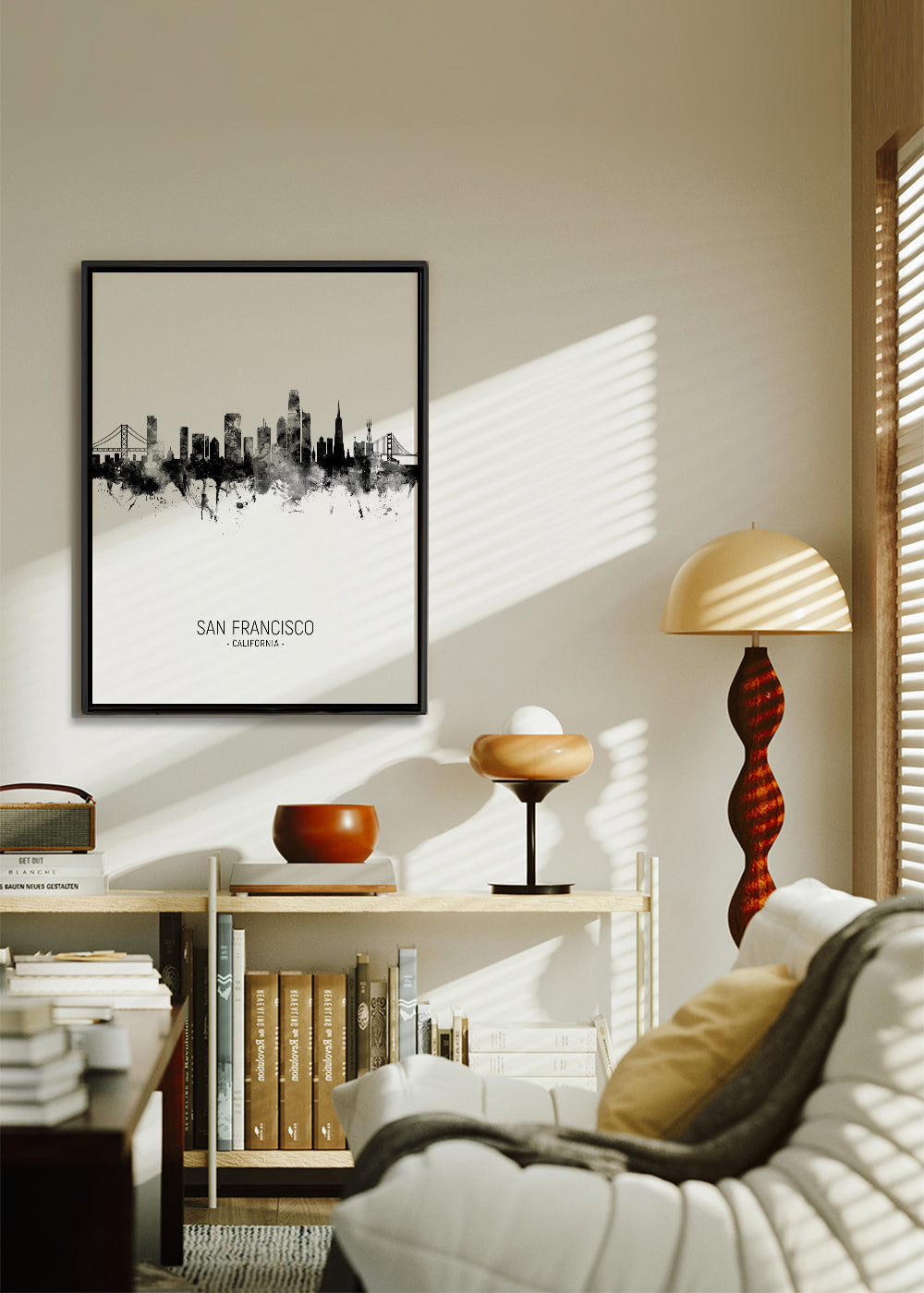 San Francisco Skyline en blanco y negro