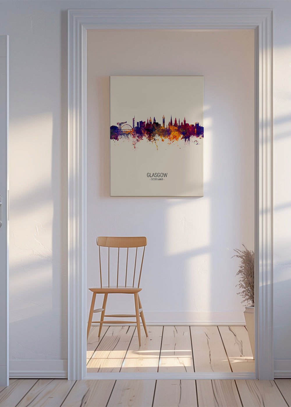 Glasgow Skyline en beige