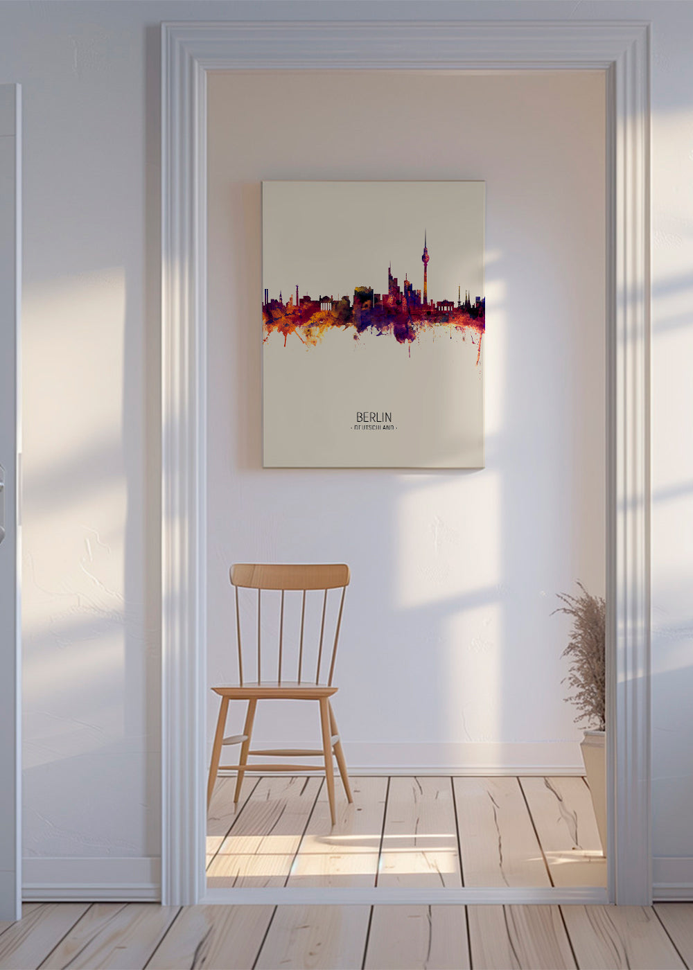 Berlin Skyline en beige