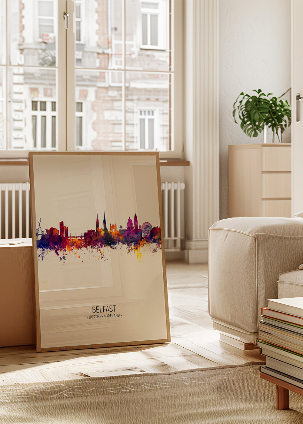 Belfast Skyline en beige