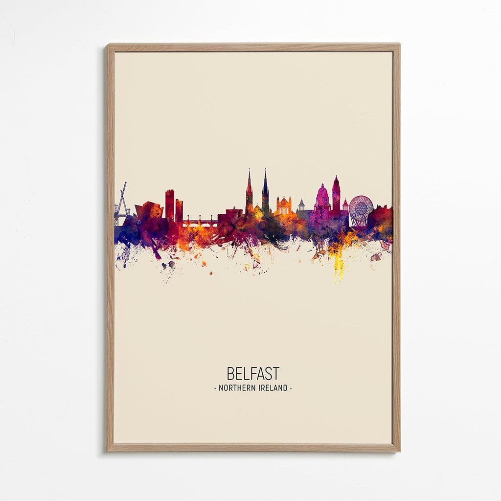 Belfast Skyline en beige