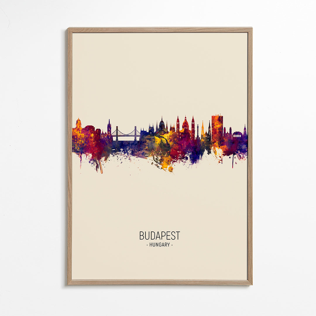 Budapest Skyline en beige