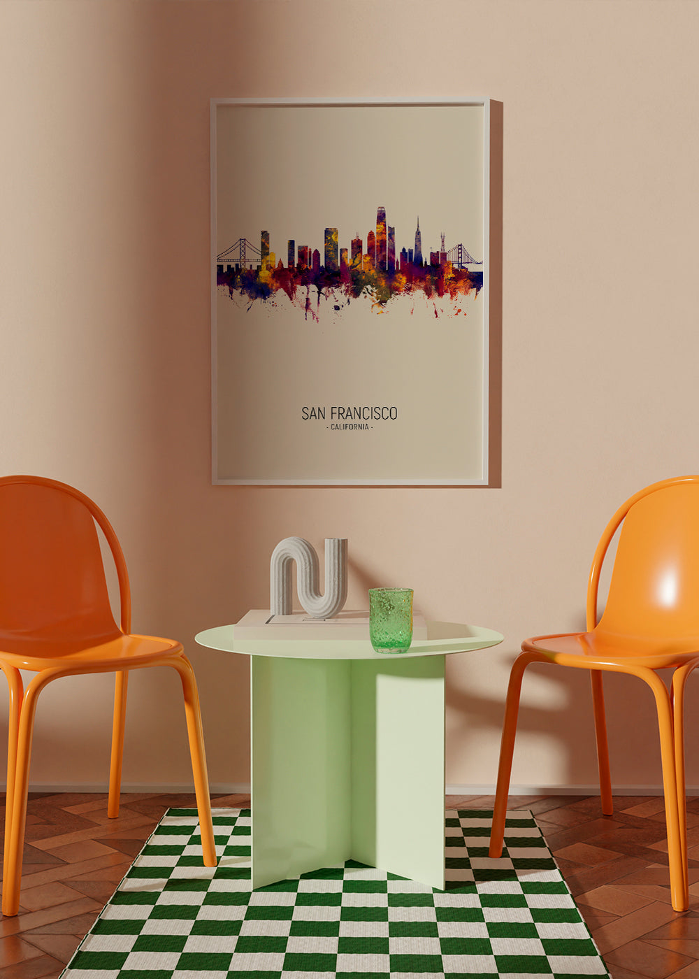 San Francisco Skyline en beige