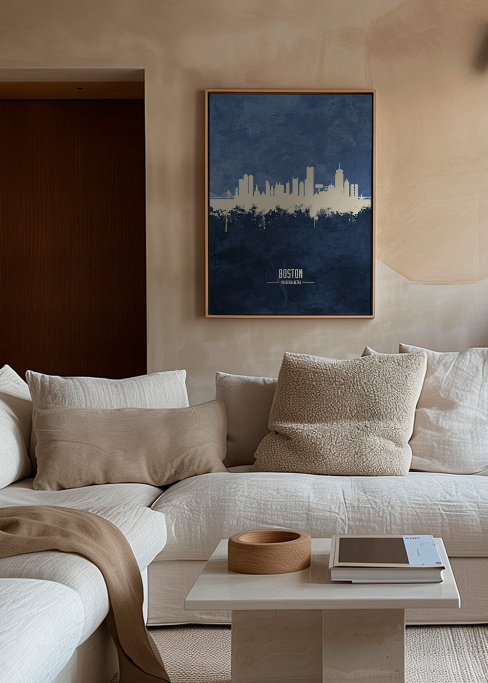 Boston Skyline Azul
