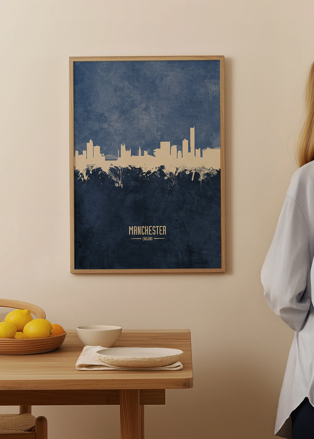 Manchester Skyline Azul