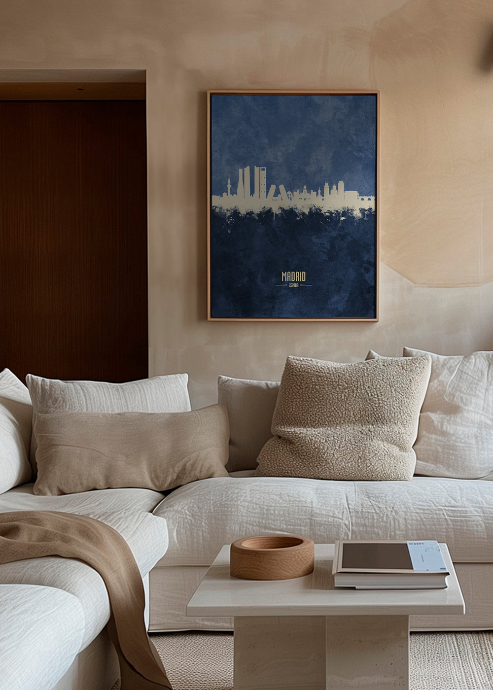 Madrid Skyline Azul