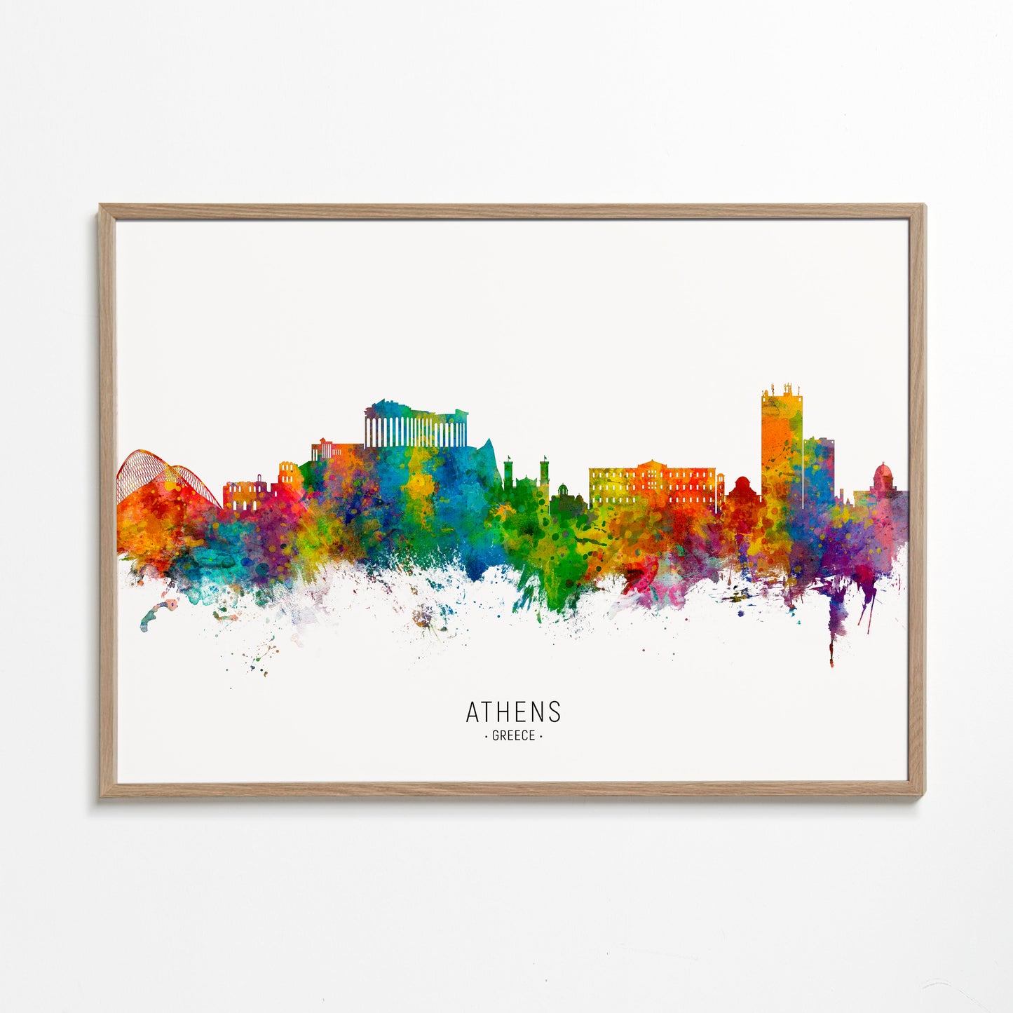 Athens Skyline multicolor