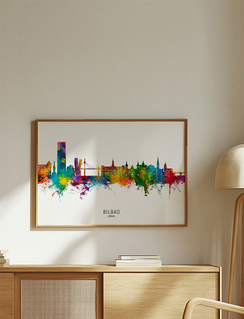 Bilbao Skyline multicolor