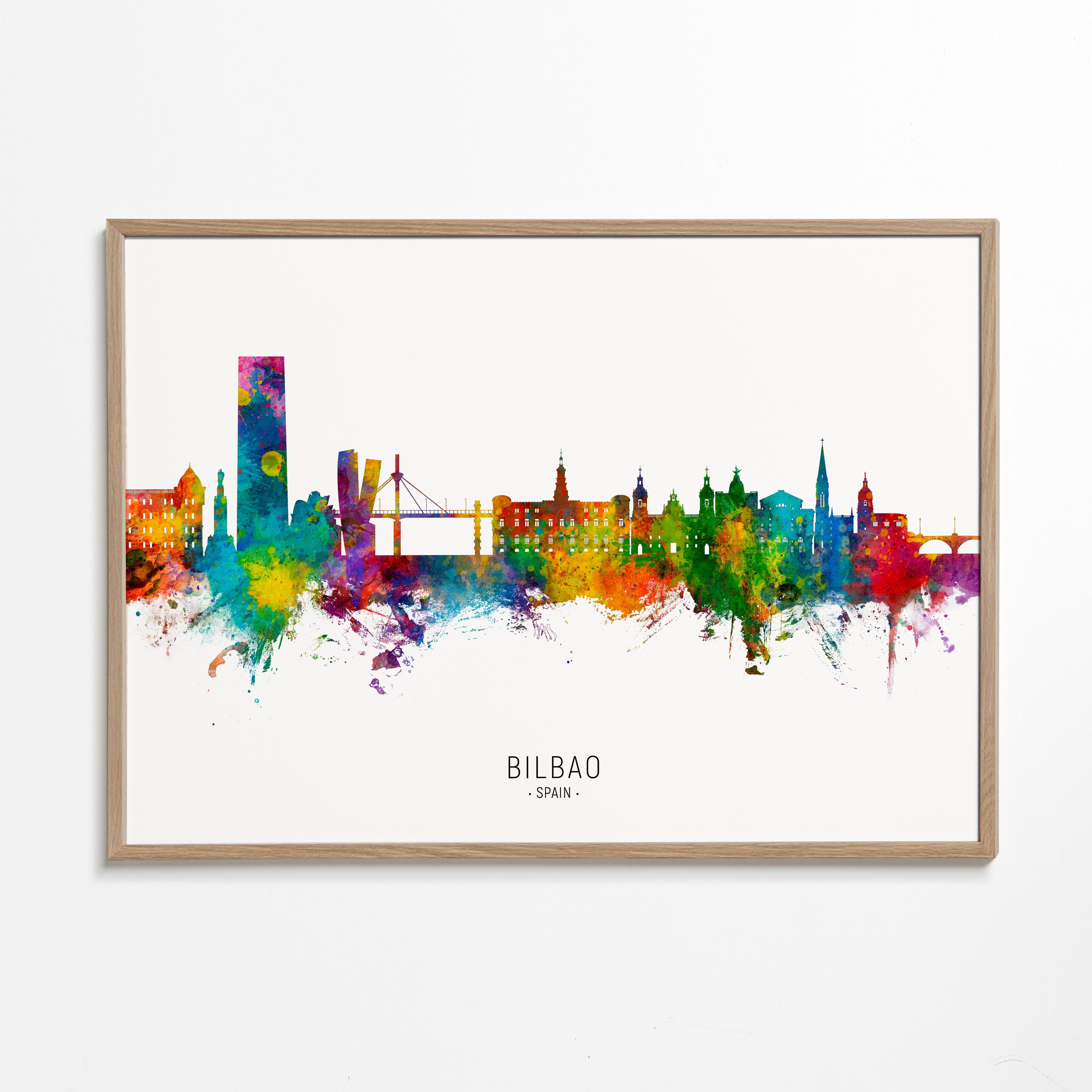 Bilbao Skyline multicolor