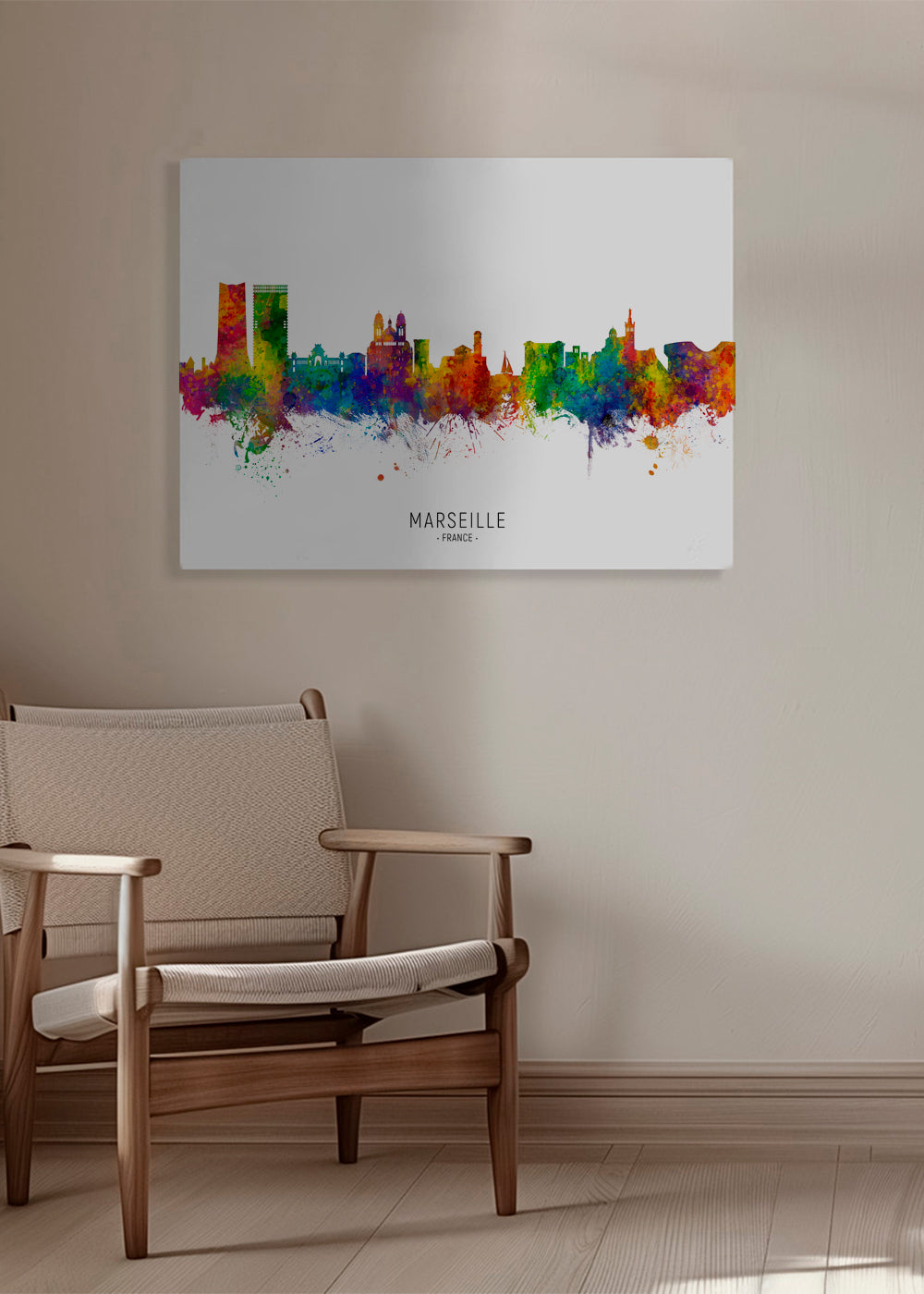 Marseille Skyline multicolor