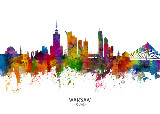 Warsaw Skyline multicolor