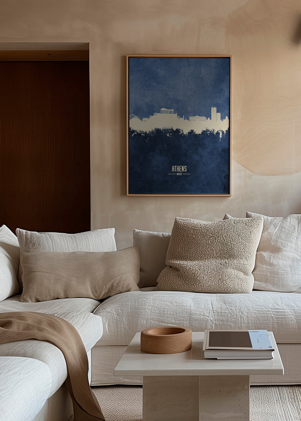 Athens Skyline azul