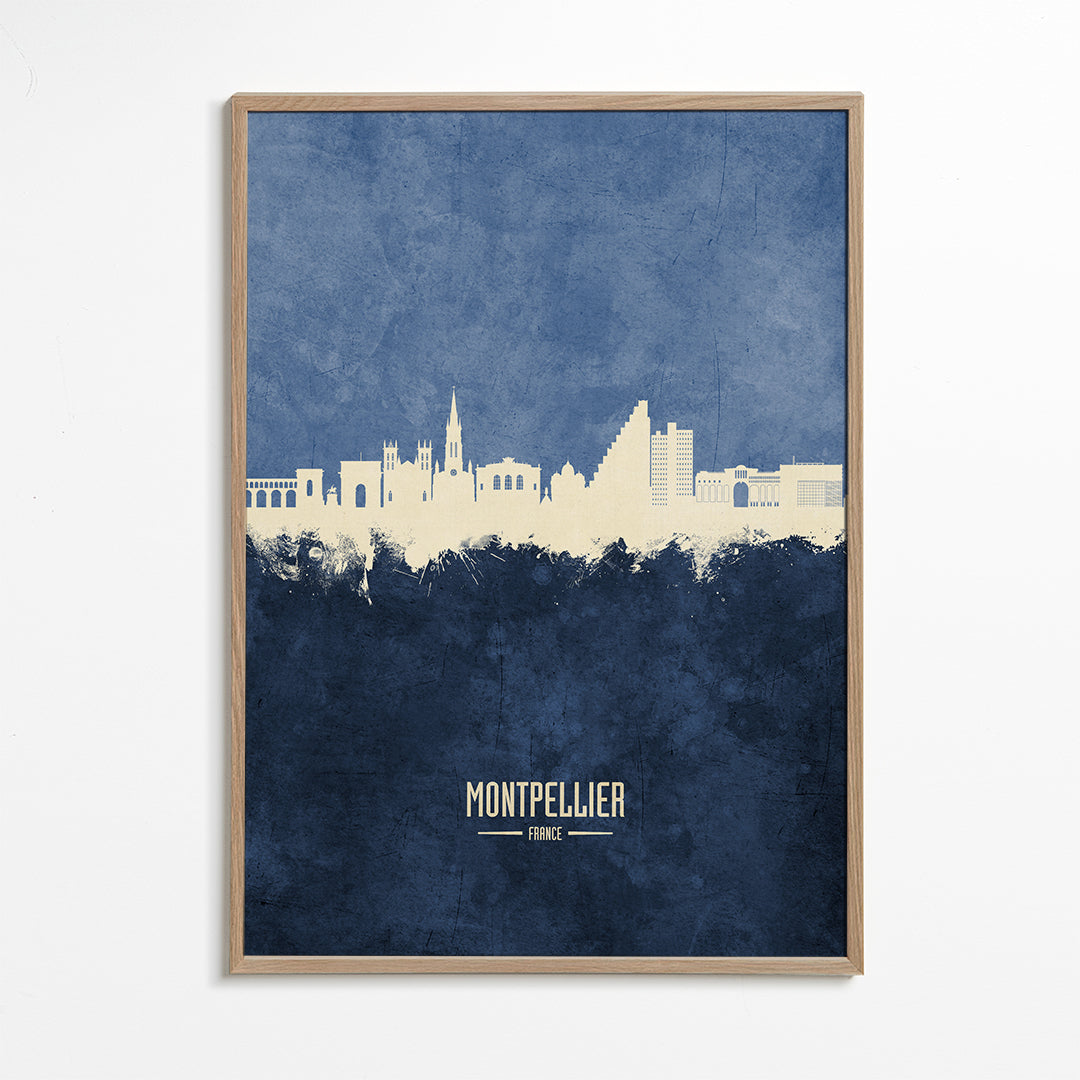 Montpellier Skyline azul