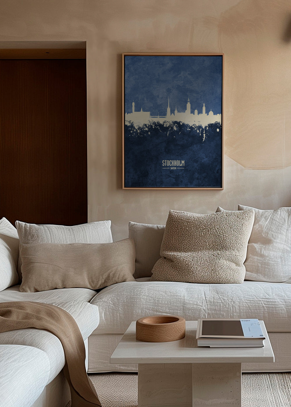 Stockholm Skyline azul